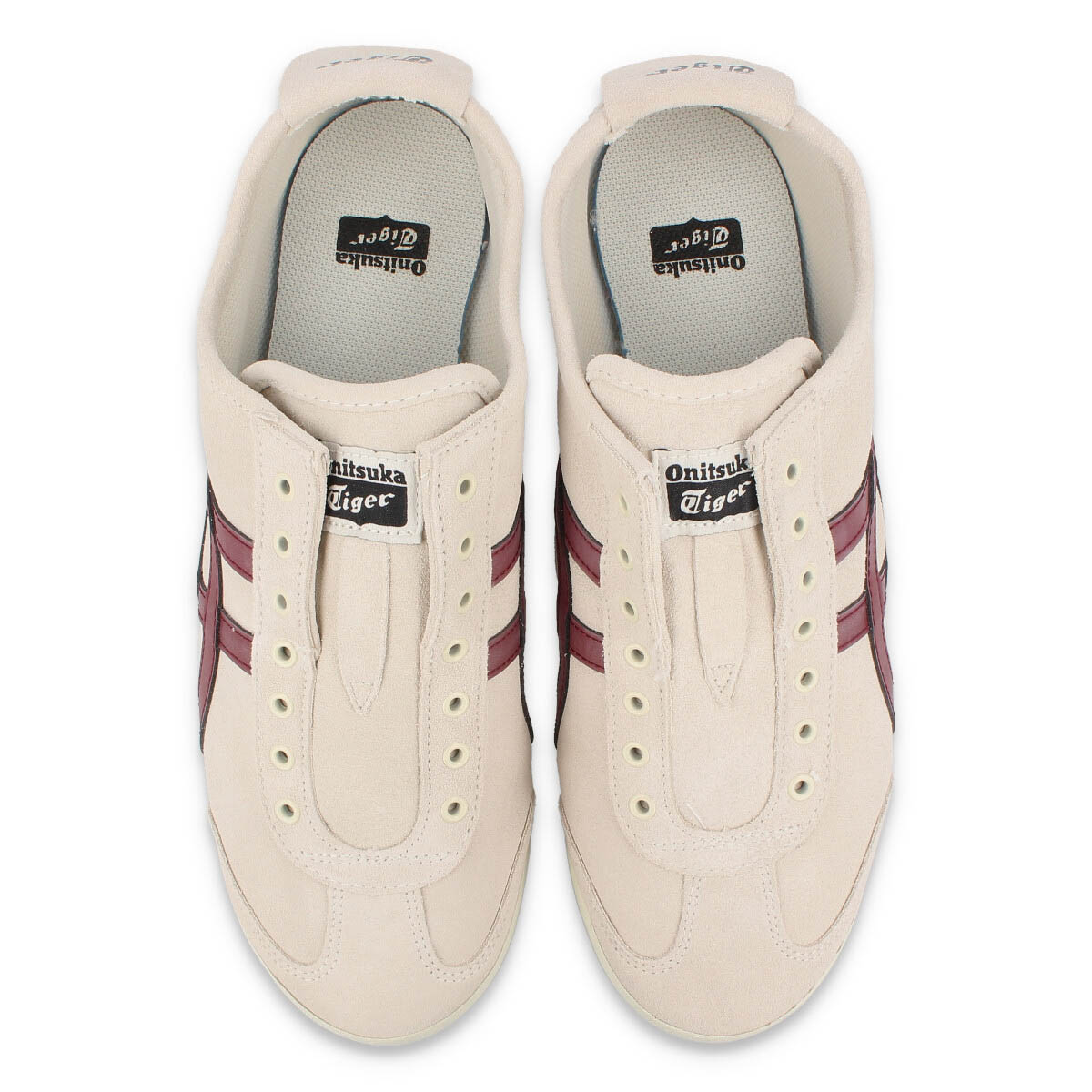 特別セーフ Onitsuka Tiger MEXICO 66 SLIP-ON オニツカタイガー メキシコ スリッポン メンズ レディース ローカット BIRCH  DARK CHERRY ホワイト 1183b782-201 omed.com.ar