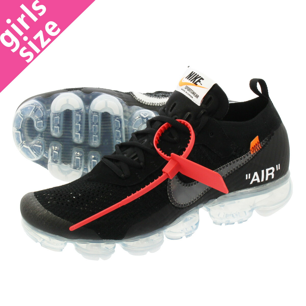 【プライスダウン】 NIKE AIR VAPORMAX FLYKNIT 【OFF-WHITE】 ナイキ エア ヴェイパー マックス フライニット WHITE/TOTAL CRIMSON/BLACK aa3831-002画像