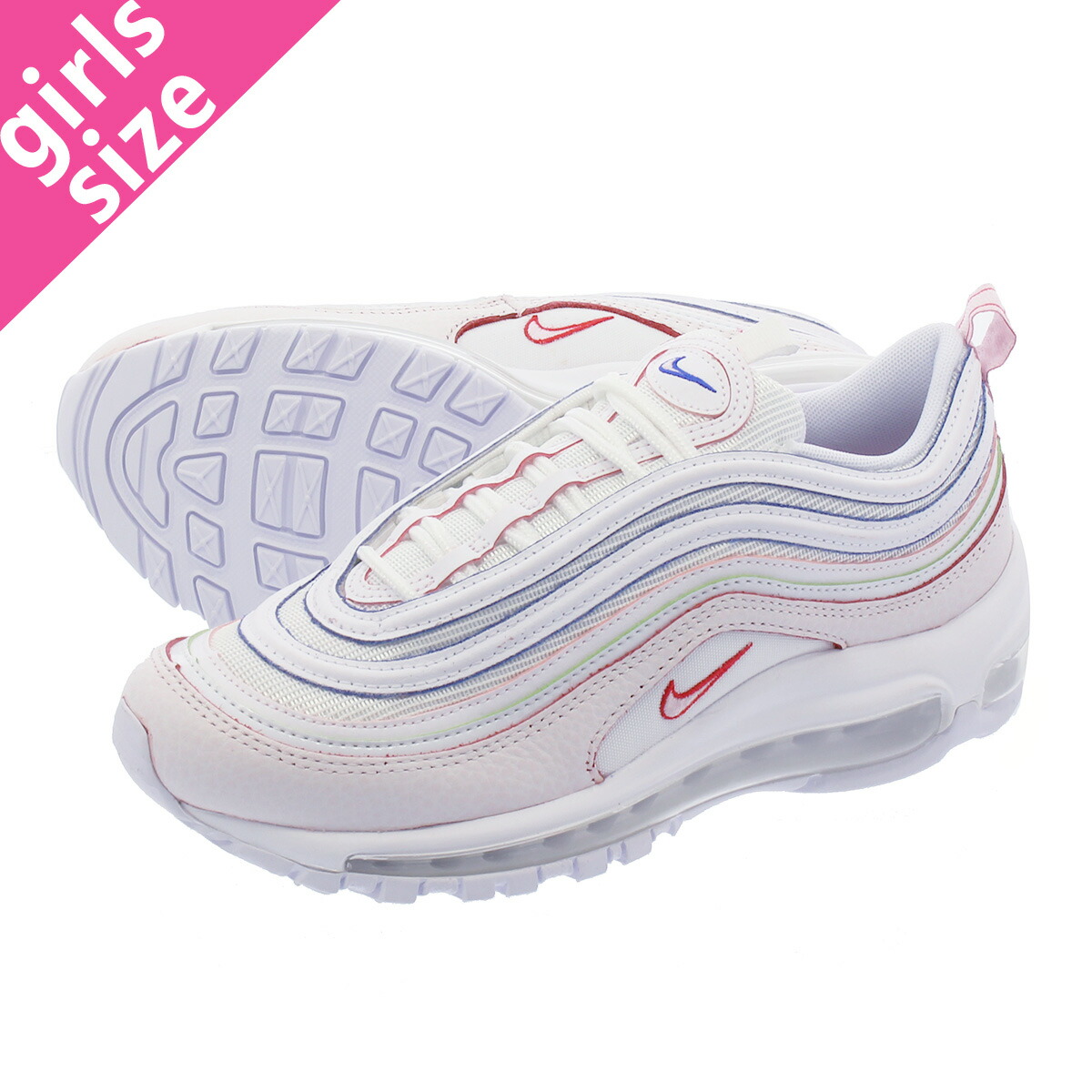 NIKE WMNS AIR MAX 97 SE Nike women Air Max 97 SE WHITE/WHITE/WHITE aq4137,100