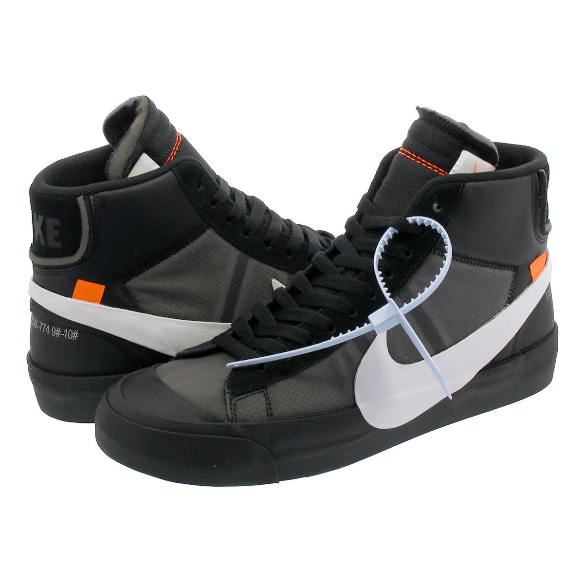 black nike blazer off white