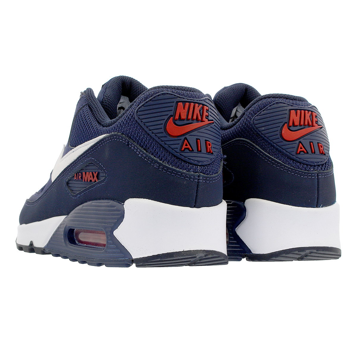 nike air max 90 essential navy white red