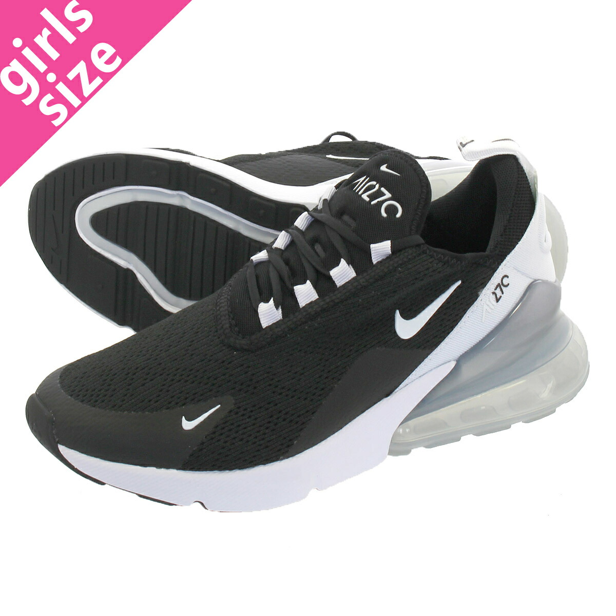 NIKE WMNS AIR MAX 270 Nike women Air Max 270 BLACK/WHITE/PURE PLATINUM/WHITE ah6789,013