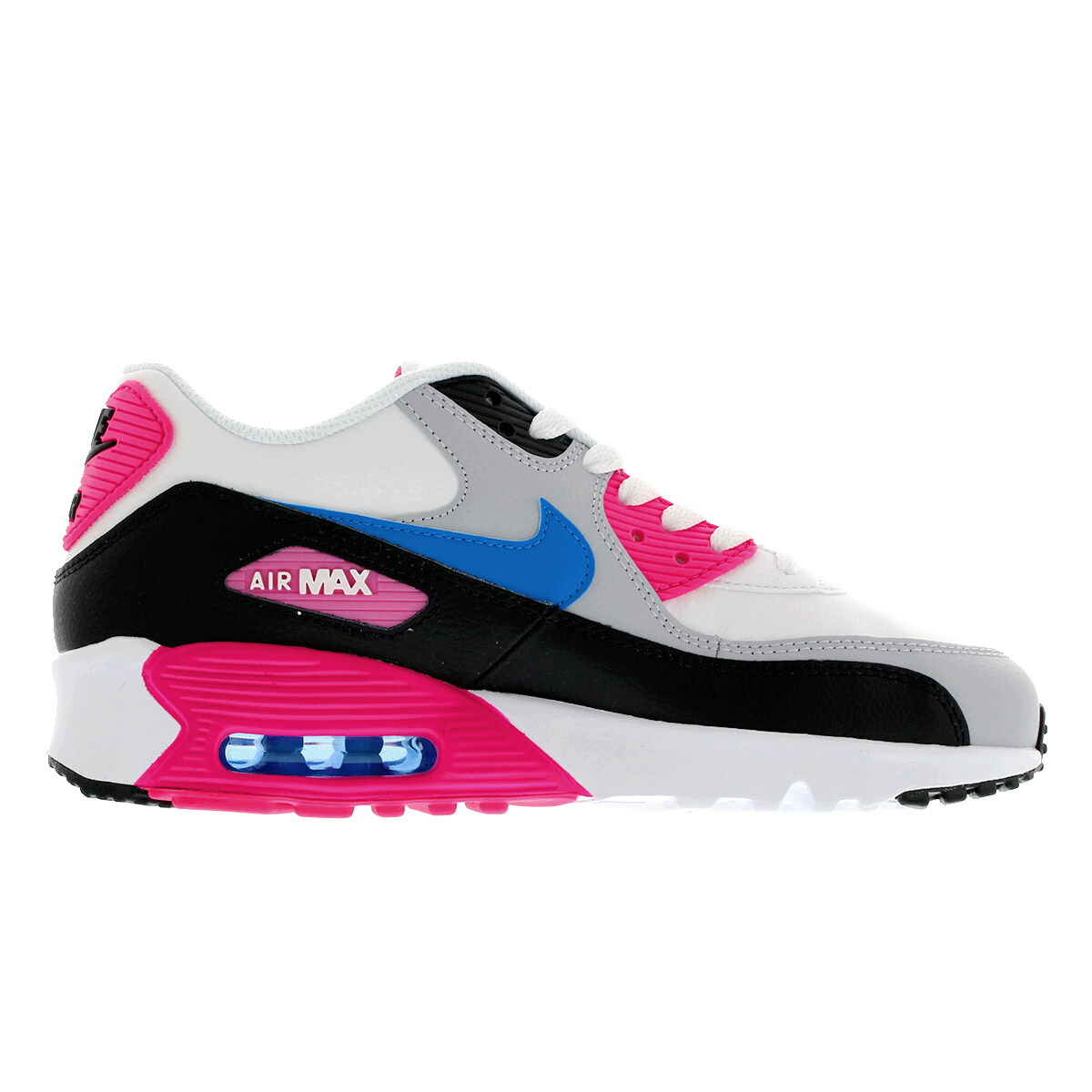 NIKE AIR MAX 90 LTR GS나이키 에어 막스 90 레더 GS WHITEBLACKPINK BLASTPHOTO BLUE 833376 107 NIKE AIR MAX 90 LTR GS나이키 에어 막스 90 레더 GS WHITEBLACKPINK BLASTPHOTO BLUE 833376 107