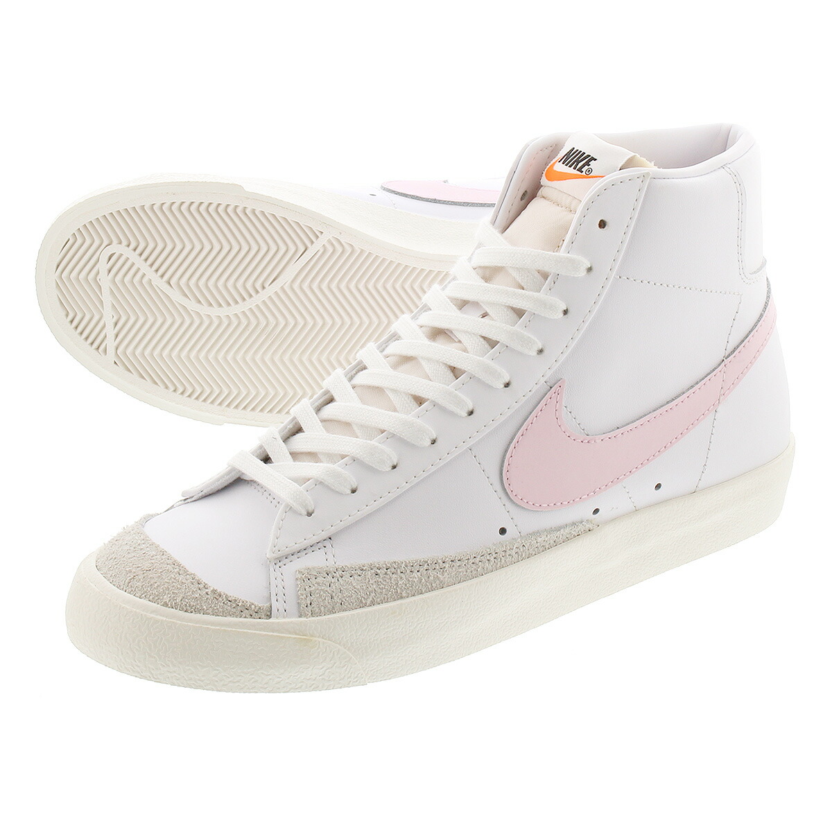 楽天市場 Nike Blazer Mid 77 Vntg ナイキ ブレザー ミッド 77 ビンテージ White Pink Foam Sail Bq6806 108 Lowtex Plus