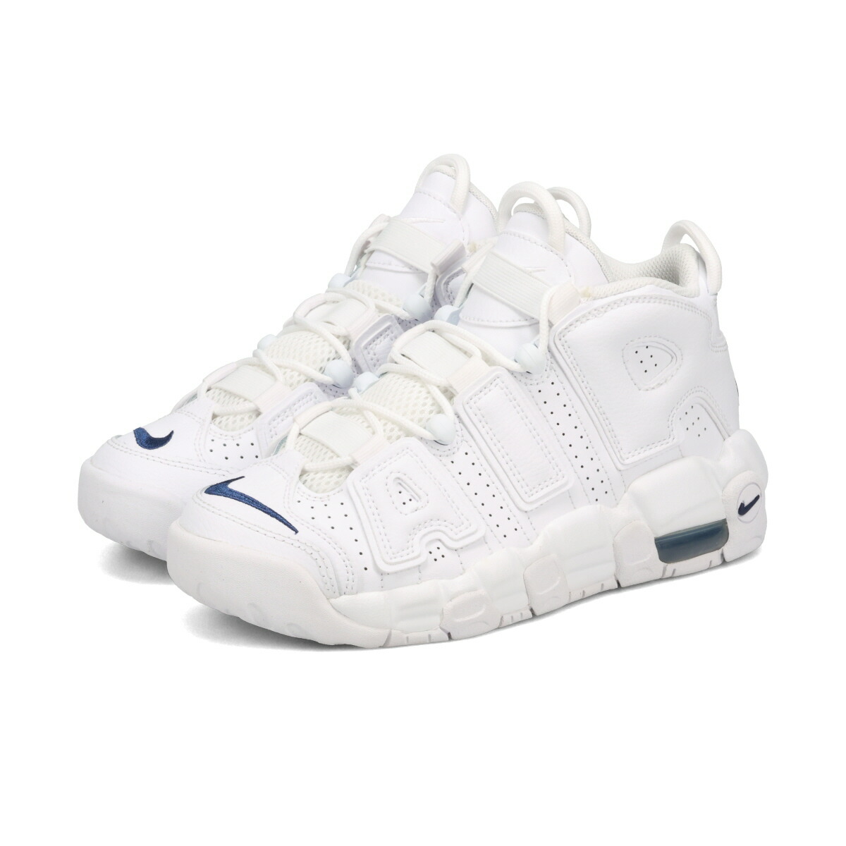 極美品　NIKE モアテン　19cm NIKE AIR MORE UPTEMPO OLYMPIC White/Midnight Navy-Metallic