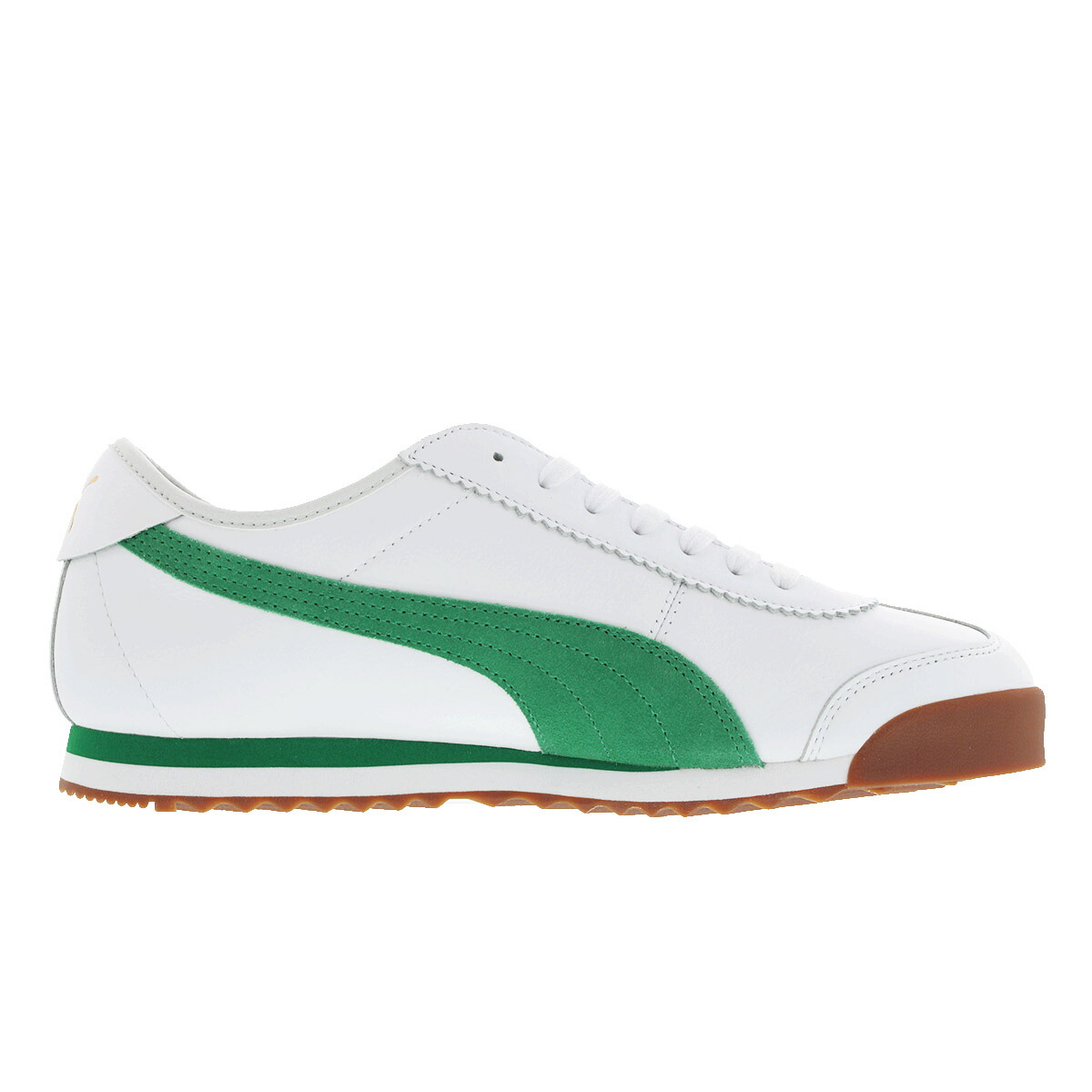 puma roma white green