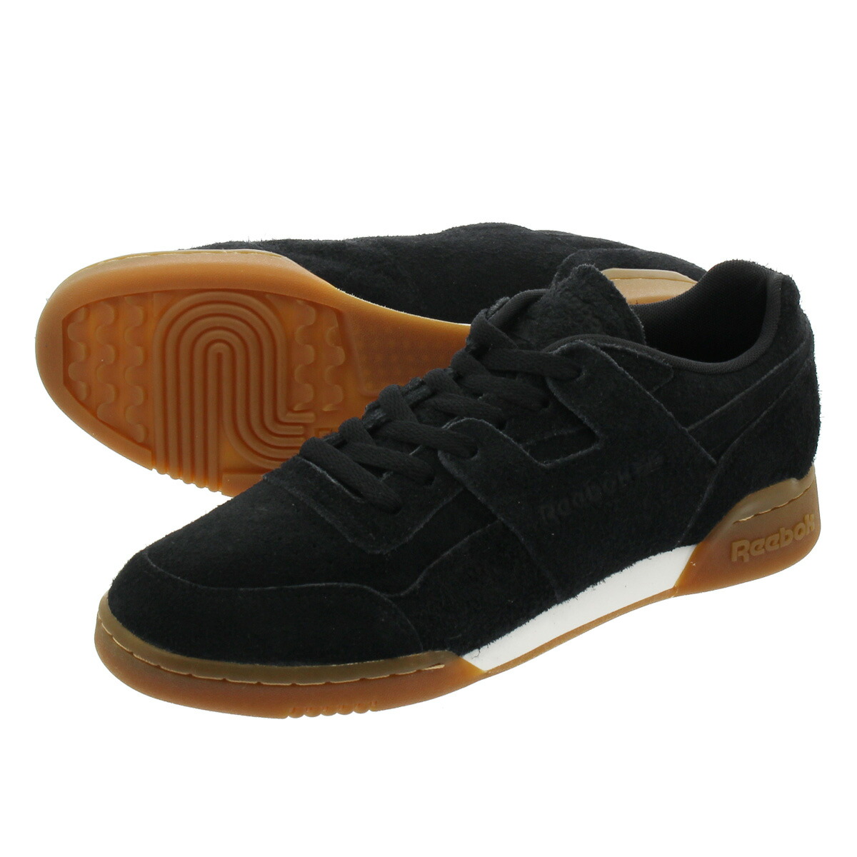 black suede reebok