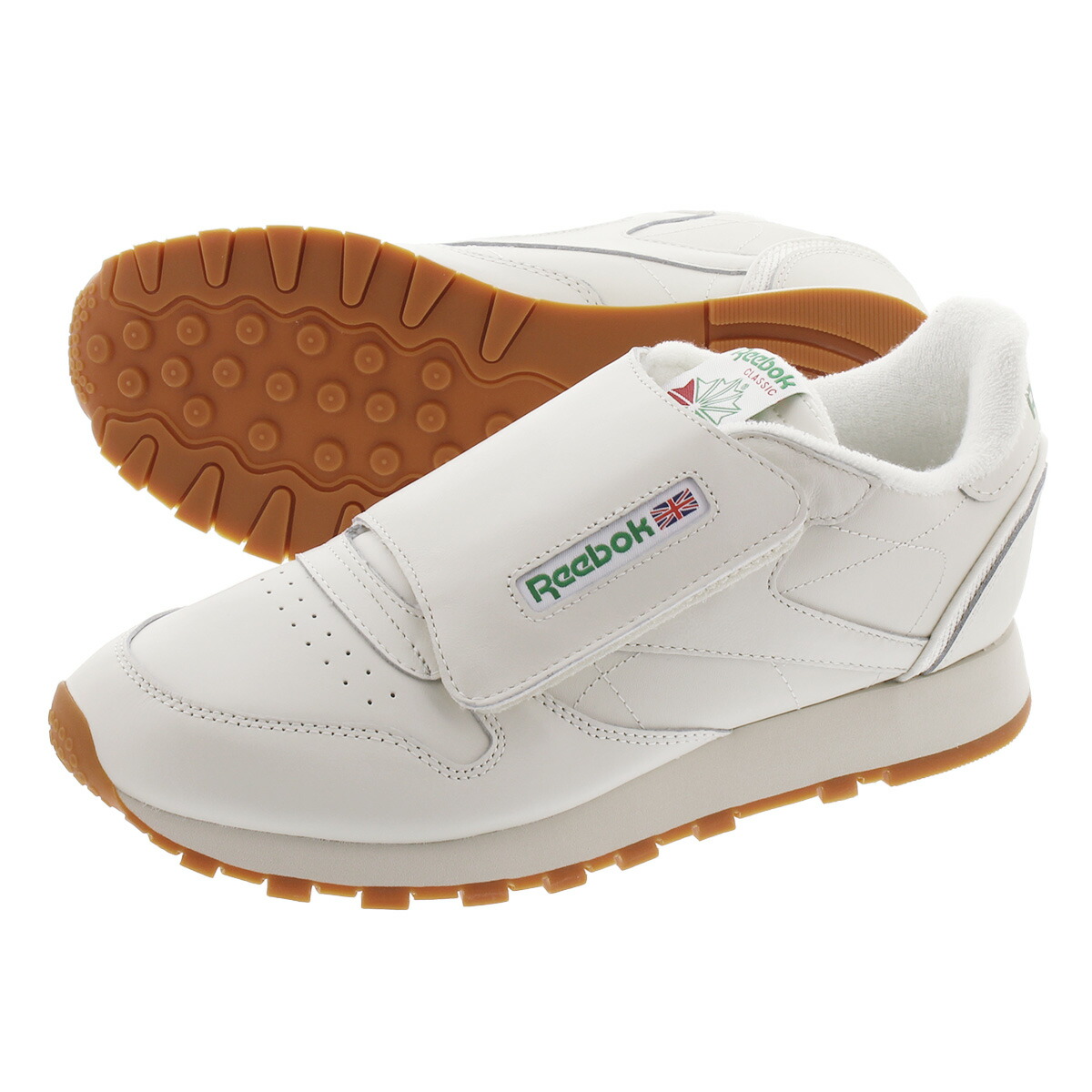 reebok cl leather white gum