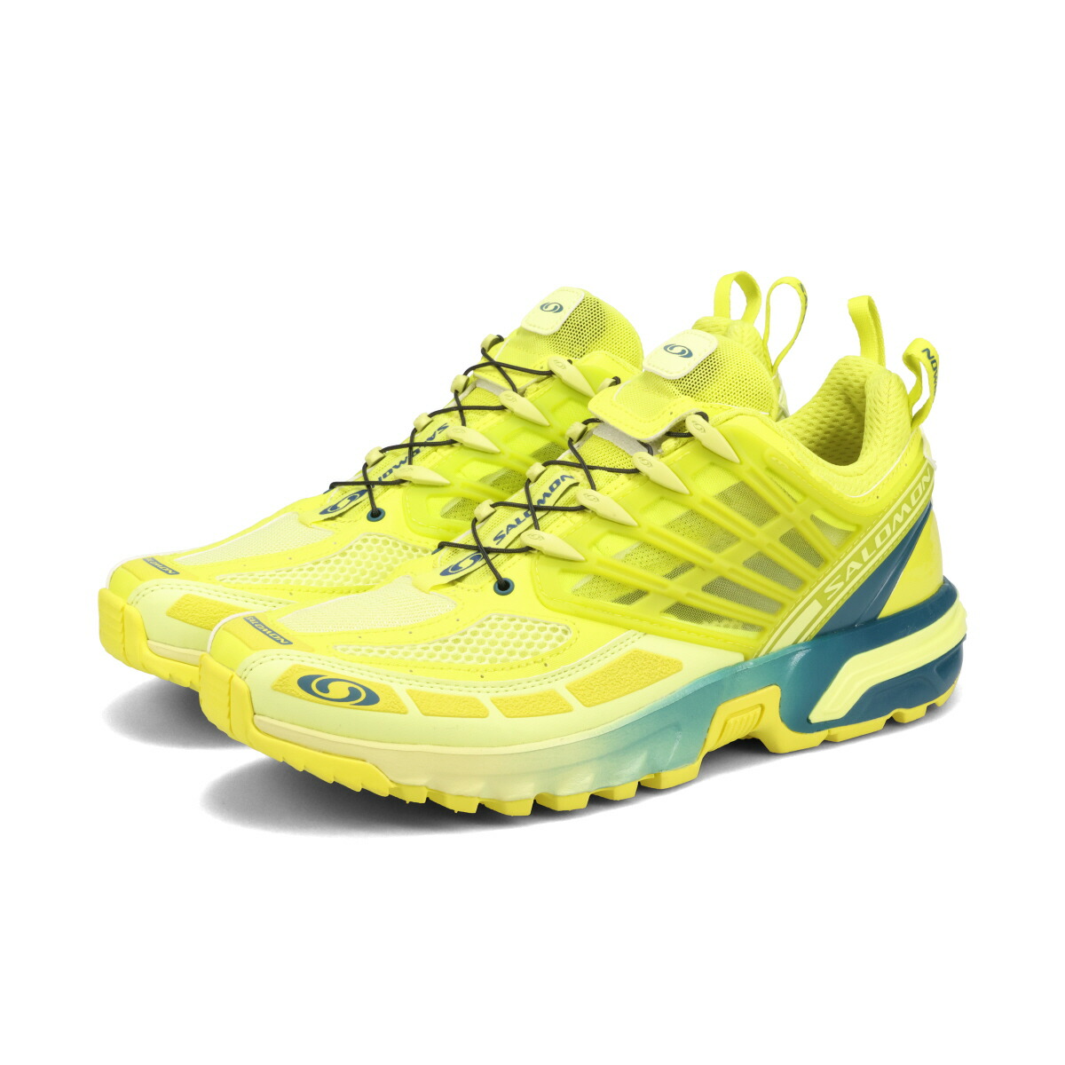 【プライスダウン】 SALOMON ACS PRO サロモン ACS プロ メンズ レディース スニーカー ローカット SULPHUR SPRING/DEEP DIVE/SUNNY LIME グリーン L47448500 [1]画像