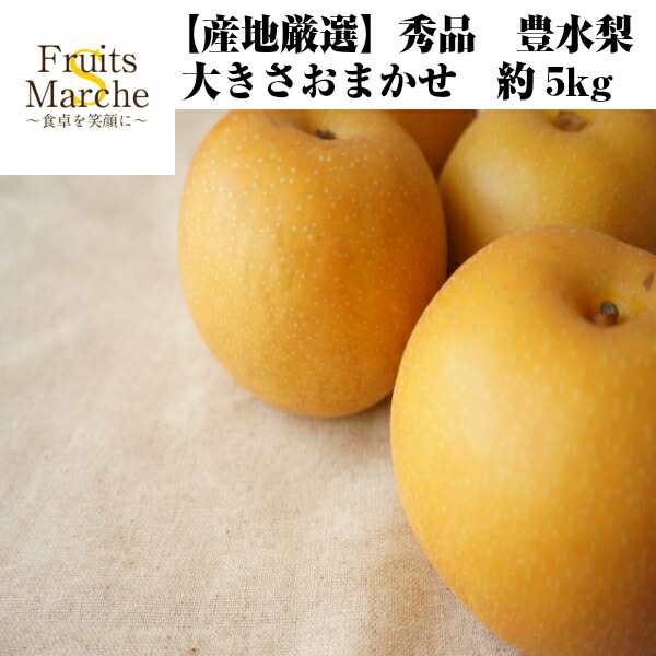 秀品 豊水梨 大きさおまかせ 約5kg 北海道沖縄別途送料加算 ビッグ割引