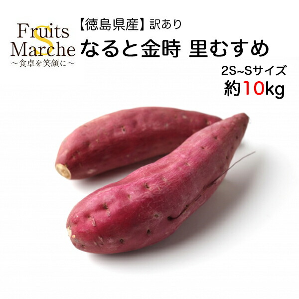 【送料無料！】なると金時 里むすめ さつまいも 2S～Sサイズ 約10kg 訳あり 鳴門金時 徳島県産  送料無料（北海道・沖縄県は別途送料加算）