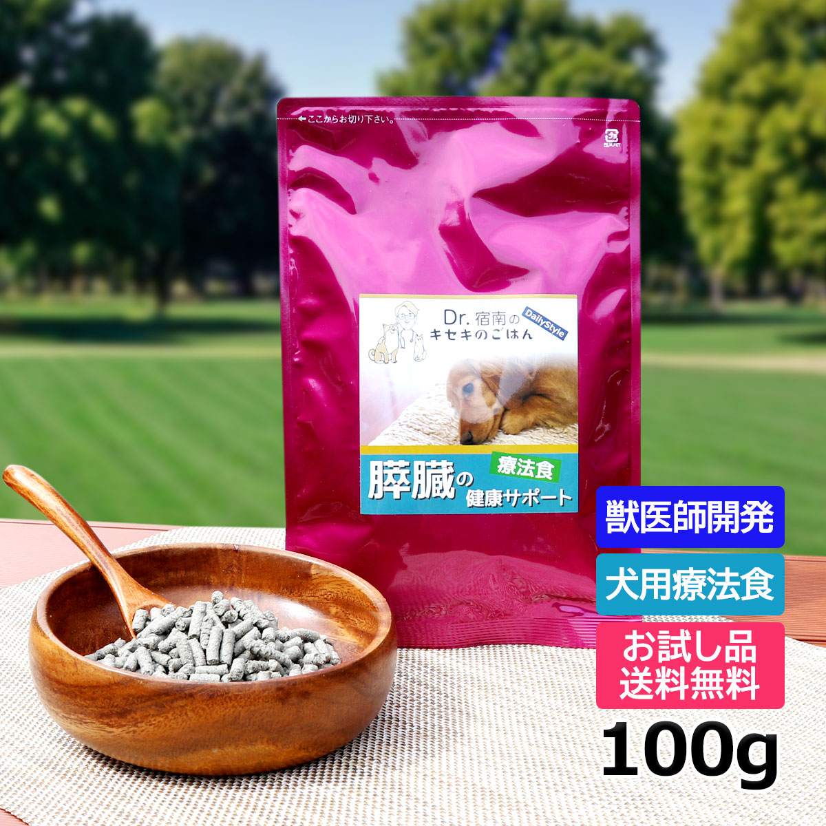 Dr.宿南のキセキのごはん 犬用食事療法食 腎臓の健康サポート 1kg×3袋 - ペット用品