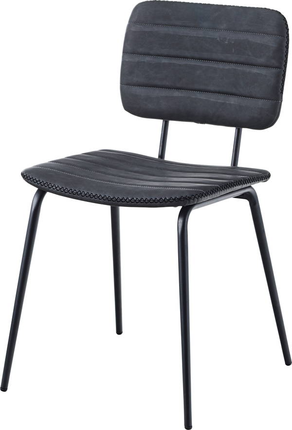 東谷 チェア ブラック 完成品 CYK-10BK 東谷 AZUMAYA ダイニングチェア 座面高さ45cm 椅子 リビング デスク 食卓 スチール レザー 合皮 合成皮革 おしゃれ レトロ シンプル CYK-10BK｜DIYエクステリアSTYLE-JAPAN-GROUP