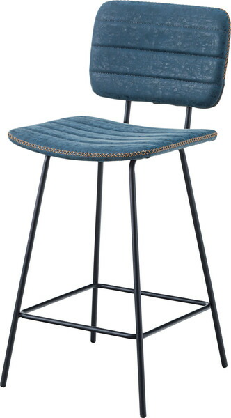 東谷 ハイチェア ネイビー 完成品 CYK-11NV 東谷 AZUMAYA 座面高さ65.5cm バーチェア カウンターチェア 椅子 スチール レザー 合皮 合成皮革 おしゃれ レトロ シンプル CYK-11NV|DIYエクステリアSTYLE-JAPAN-GROUP