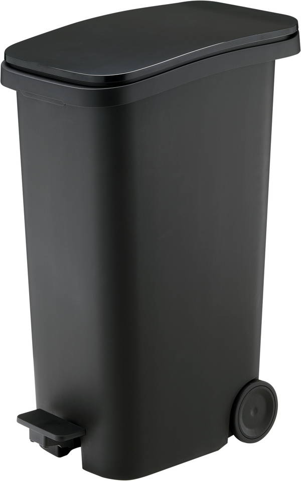 東谷 スムース ペダルダストボックス31L ブラック 完成品 RSD-621BK 東谷 AZUMAYA ゴミ箱 31L ダストボックス ふた付ごみ箱 スムース ペダルダストボックス 31リットル キャスター付 おしゃれ ペールボックス 足元ペダルタイプ 角型 RSD-621BK