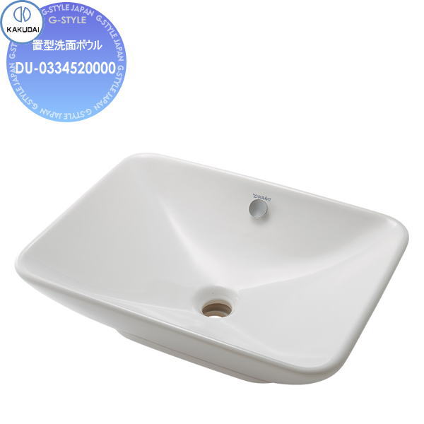 【無料★排他的権利客体】 カクダイ KAKUDAI 角型洗面器 無ペンキ塗り DURAVIT #DU-0334520000 置型 住みか備え付ける 建材 水回転運動 水あたり近所 リフォーム 水道の栓 水栓 リフォーム 革新 DIY