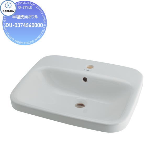 【無料★排他的権利客体】 カクダイ KAKUDAI 角型洗面器 無染めつける DURAVIT #DU-0374560000 半埋め 住み処とり備える 建材 水回転運動 水あたり近所 リフォーム 水道の栓 水栓 リフォーム 革新 DIY