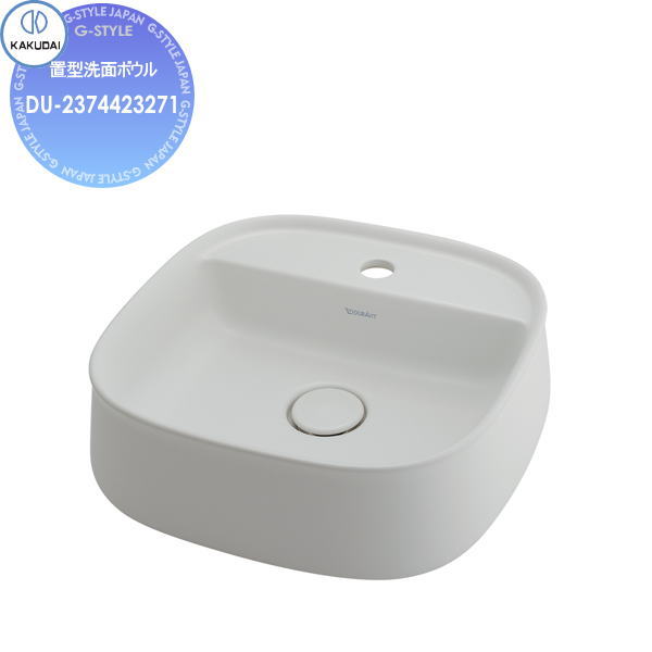【無料★排他的権利客体】 カクダイ KAKUDAI 角型洗面器 無染め付ける DURAVIT #DU-2374423271 ホワイトサテンマット 置型 住まい備え付ける 建材 水回転運動 水あたり近所 リフォーム 水道の栓 水栓 リフォーム 刷新 DIY