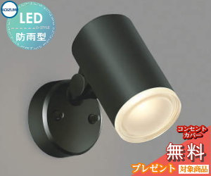 エクステリア 屋外 照明 ライト コイズミ照明 koizumi KOIZUMI スポットライト AU38273L 黒色 デザイン 電球色 ＬＥＤ スポットライト 玄関灯 門柱灯 sp
