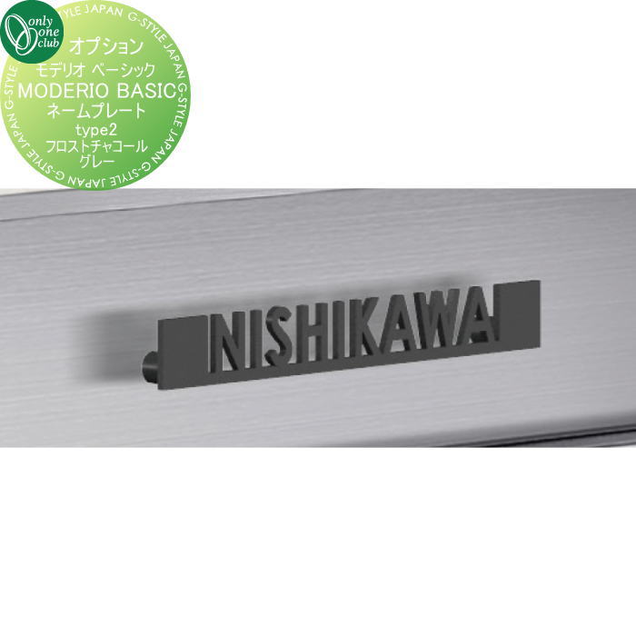 【部分品】 オプション オンリー一野球クラブ モデリオ用 名まえお皿 type2 フロストチャコールグレー NA1-MDOPNP2FC オンリー一 エクステリア