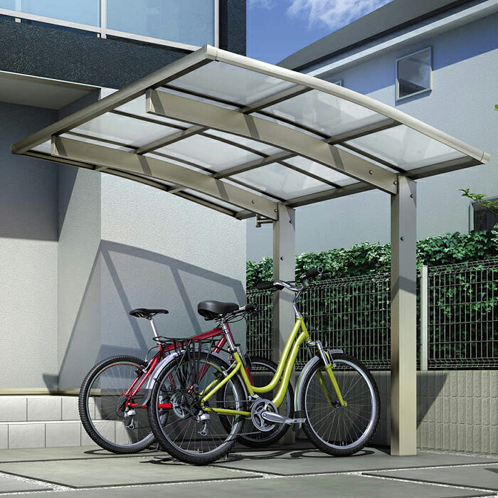 【無料★排他的権利客体】 循環過程界面 YKK YKKap アリュース ミニZ 750手合い 基本原理書き割り 22-21 ご機嫌大屋根(H24) 軽銀色 3台用 熱線立ちはだかるポリカーボネート 2188mm×2099粍 銀輪 大屋根 駐輪 diy 自動二輪車在り場所