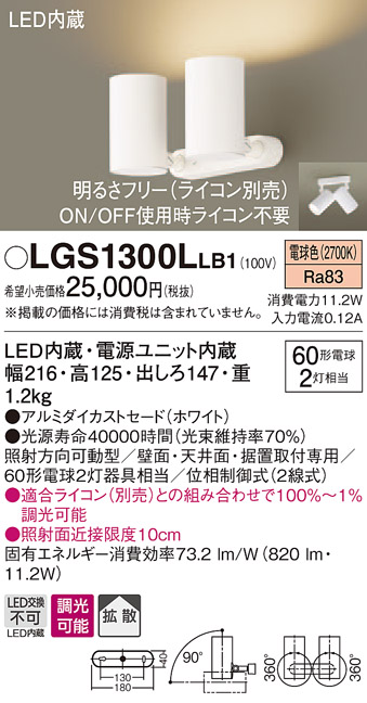 直営限定アウトレット パナソニック スポットライト 天井直付型 壁直付