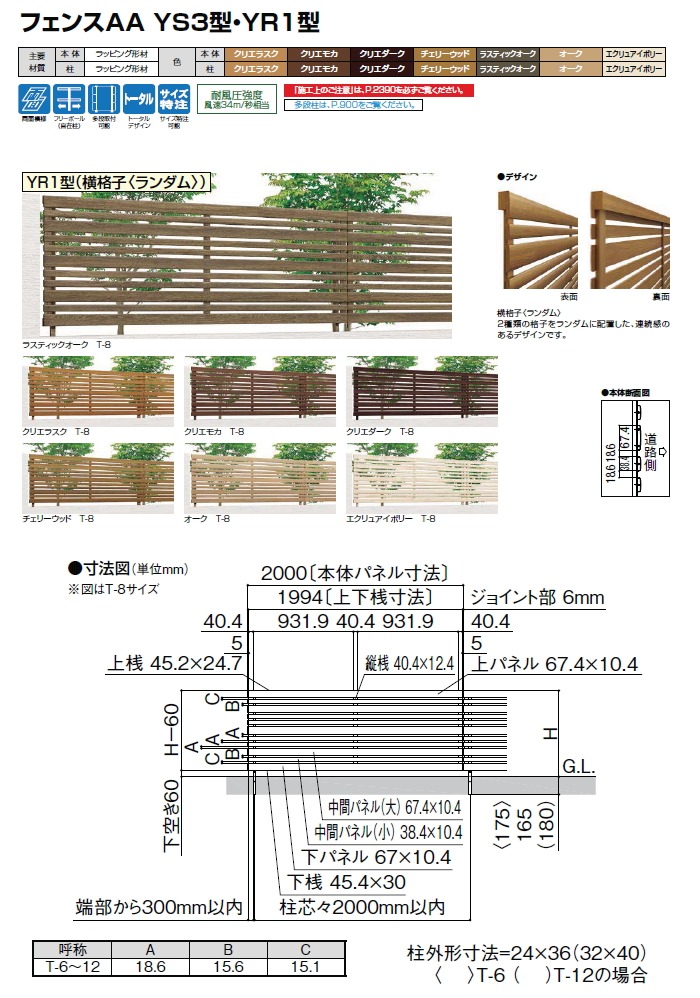 目隠しフェンス アルミフェンス Lixil リクシル フェンスaa Yr1型 フェンス本体 H800 横格子 ランダム 形材フェンスガーデン Diy 塀 壁 囲い エクステリア Toex Cgco Org
