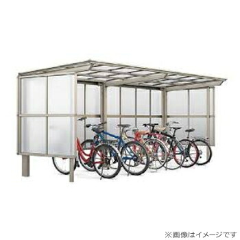 【無料★特典対象】 サイクルポート LIXIL リクシル TOEX フーゴFパーク 縦2連棟 29・29-21型 屋根 熱線吸収ポリカ サイドパネル 熱線吸収ポリカ パネル高さ H1800 自転車 屋根 駐輪 diy バイク置き場|DIYエクステリアSTYLE-JAPAN-GROUP