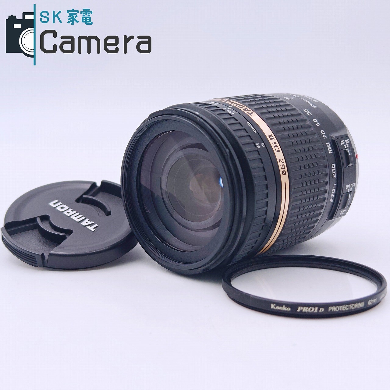 【中古】 TAMRON Di II 18-270粍 F3.5-6.3 VC PZD B008 加農砲用 タムロン 旗がしら前後
