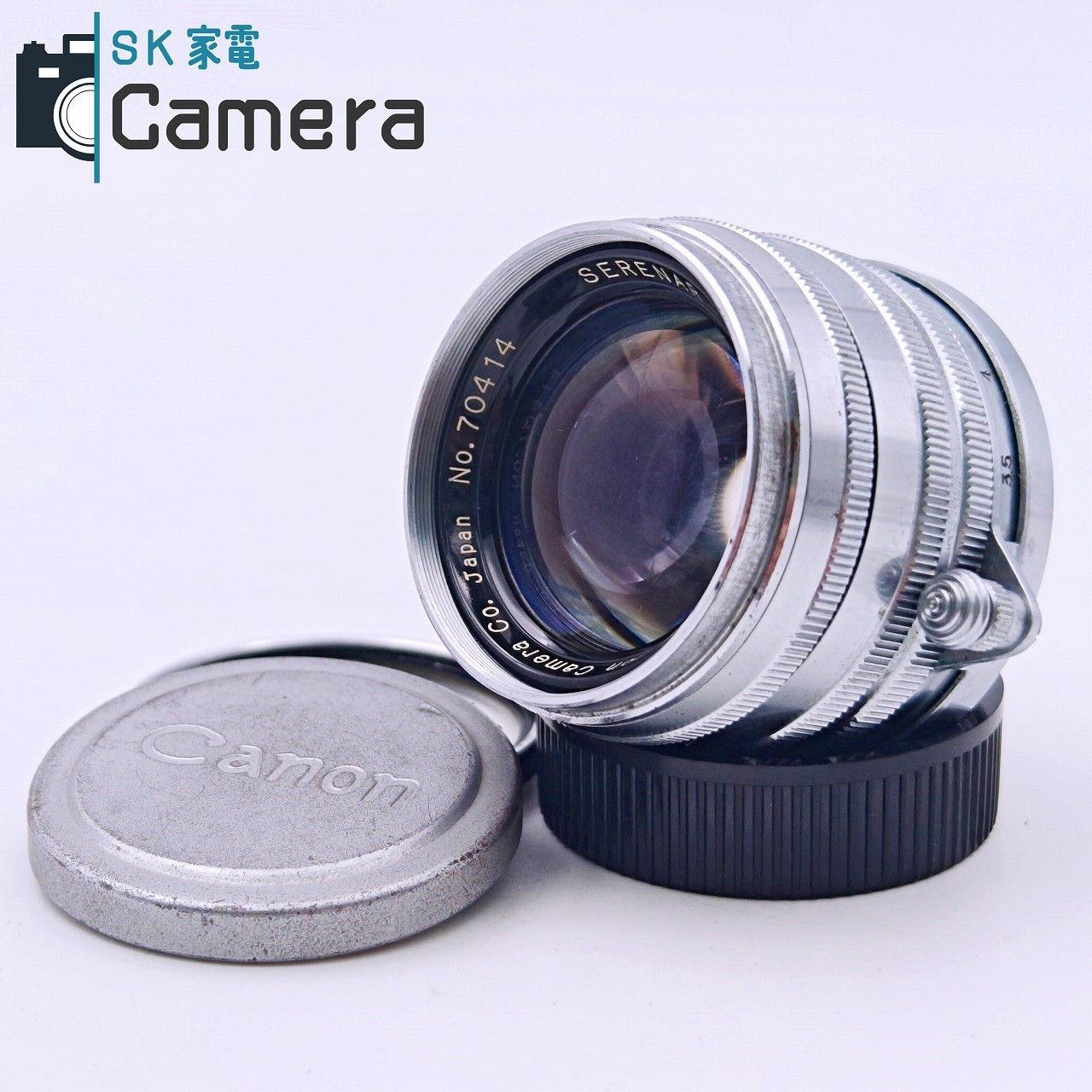 【中古】 Canon SERENAR 50粍 F1.8 L39 加農砲 旗がしら付