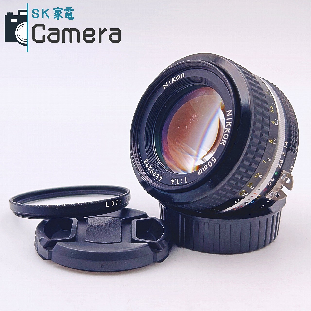 【中古】 Nikon NIKKOR 50粍 F1.4 Ai 旗がしら 水漉し 付 ニコン