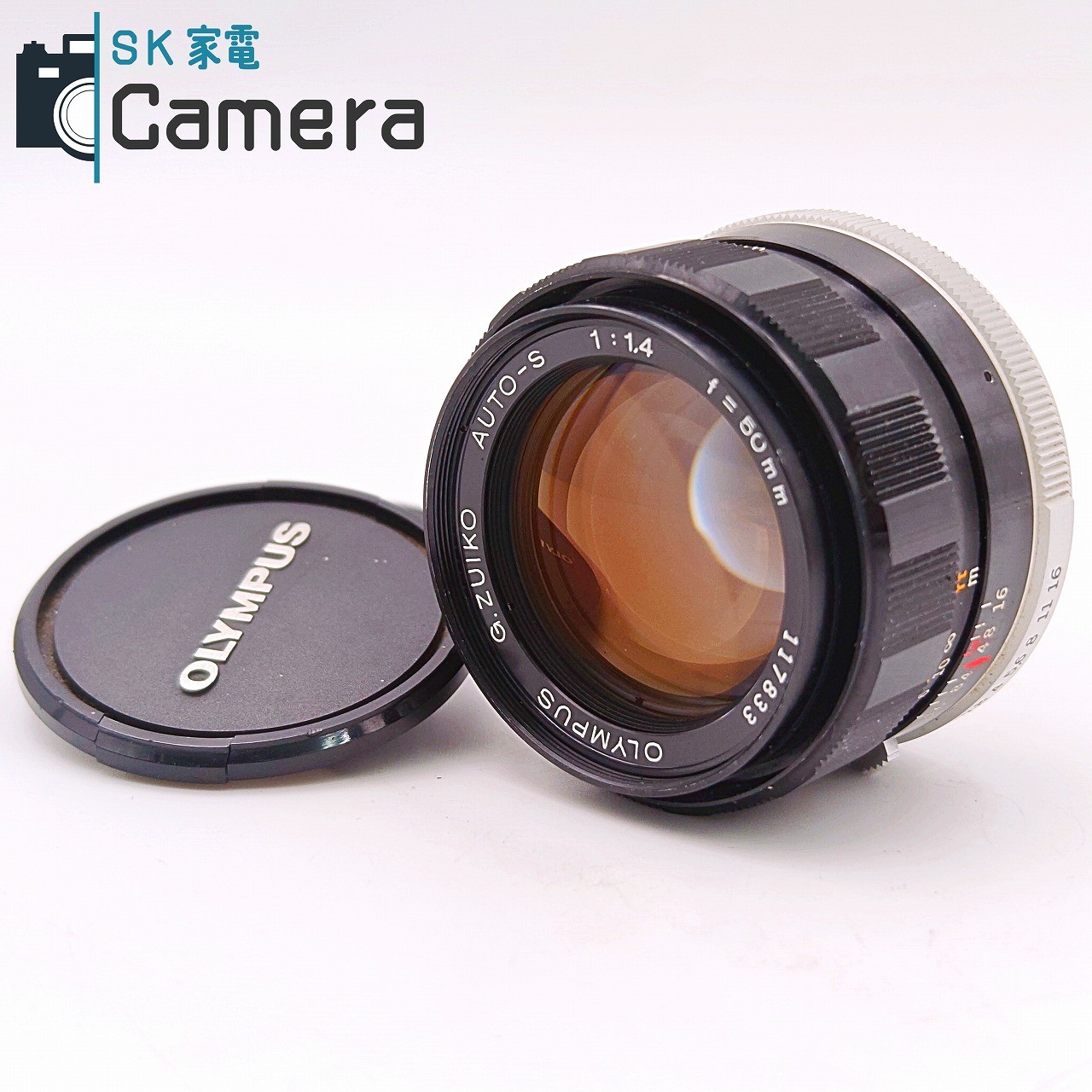 【中古】 OLYMPUS G.ZUIKO AUTO-S 50ｍｍ F1.4 M42 オリンパス 2026年6月レンズ内清掃済 希少｜SK家電カメラ館店
