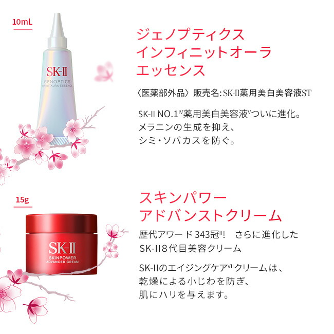 ギフトボックスなし】ニューライフ桜トライアルキット（クリーム