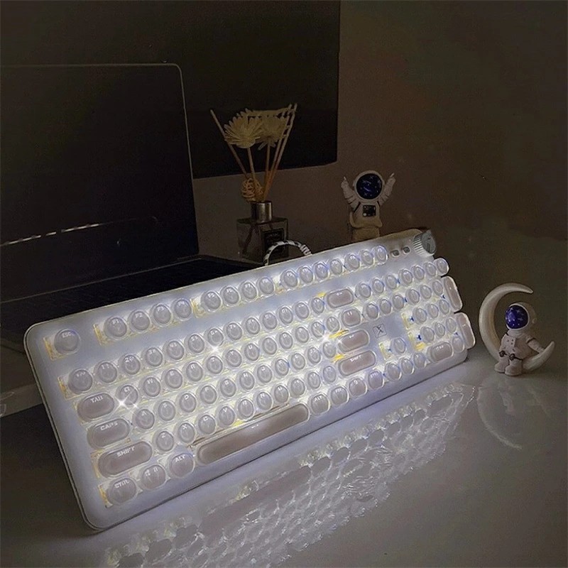 CARINA ホワイトキーボード 128音色 ラピッドトリガー付き K70 PRO TKL 高性能ホール効果プログラム