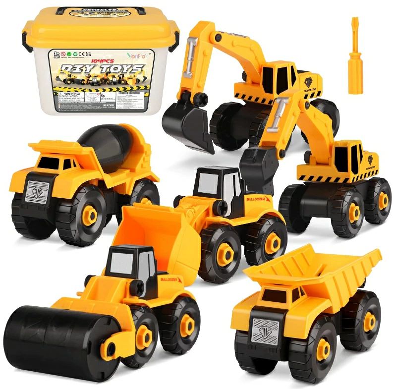 おもちゃ 男の子 3 4 5 6 7歳お誕生日 プレゼント ランキング 知育玩具 組み立て 車 おもちゃ 工事カー 建設車両 ショベルカー  工事ごっこ遊び 砂場遊び ミニカー 玩具 大工車 プレゼント 贈り物 クリスマス い ギフト | SK-SHOPS