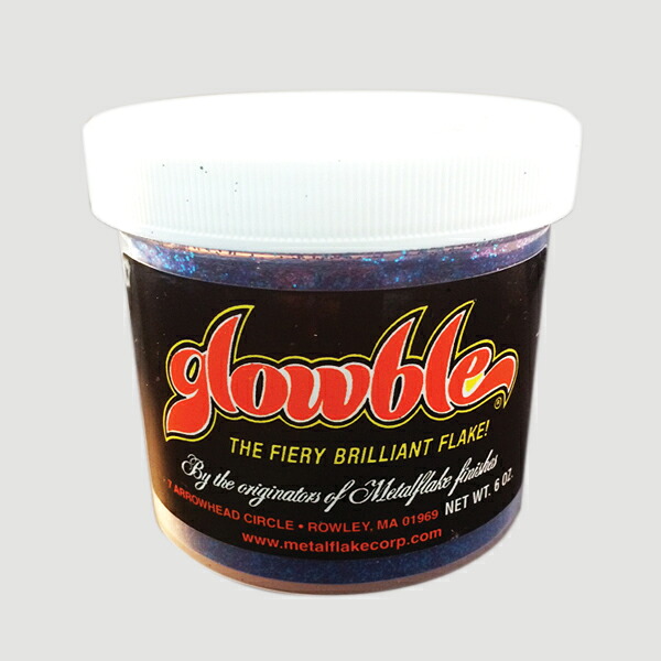 メタルフレーク　グローブル　METAL FLAKE　GLOWBEL 車　バイク　塗装　ペイント　カラー　ラメ　グリッター 　6oz(約170g)｜SKCSTORE店