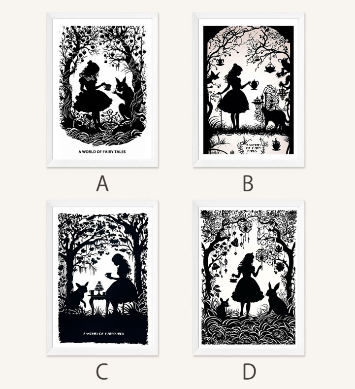 楽天市場】アートポスター フレーム付・アートパネル額付 不思議の国の