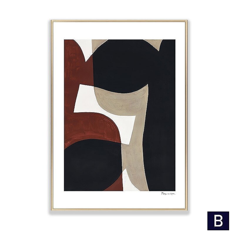 楽天市場】アートポスターフレーム付・北欧 幾何学抽象画シリーズ 3枚