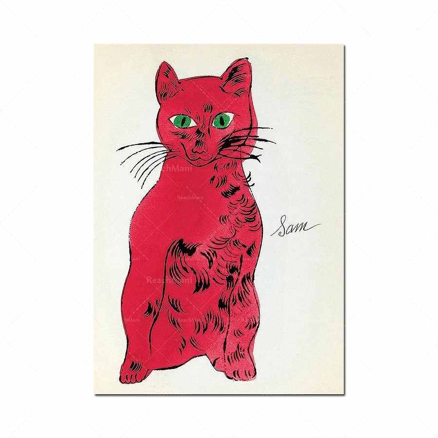 アンディ・ウォーホル cat 額付き Amazon.co.jp: アンディウォーホル ポートレートCat 高貴な猫