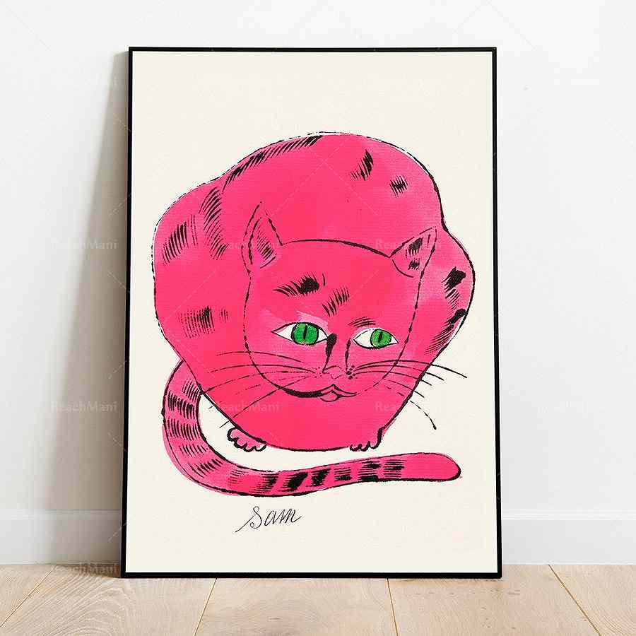 楽天市場】【アンディ・ウォーホル アートポスター】CAT FROM 25