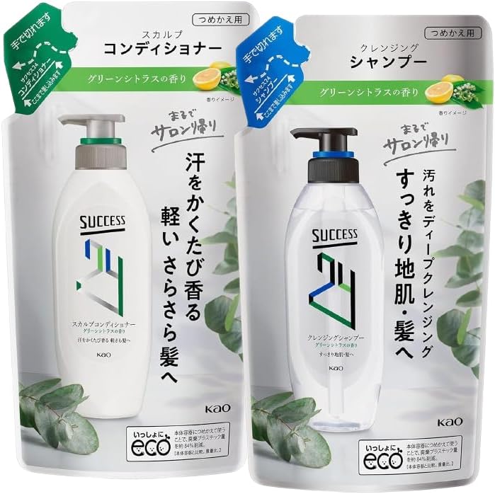 サクセス24 クレンジング シャンプー コンディショナー 　グリーンシトラス Amazon.co.jp: サクセス24 クレンジングシャンプー 爽やかな
