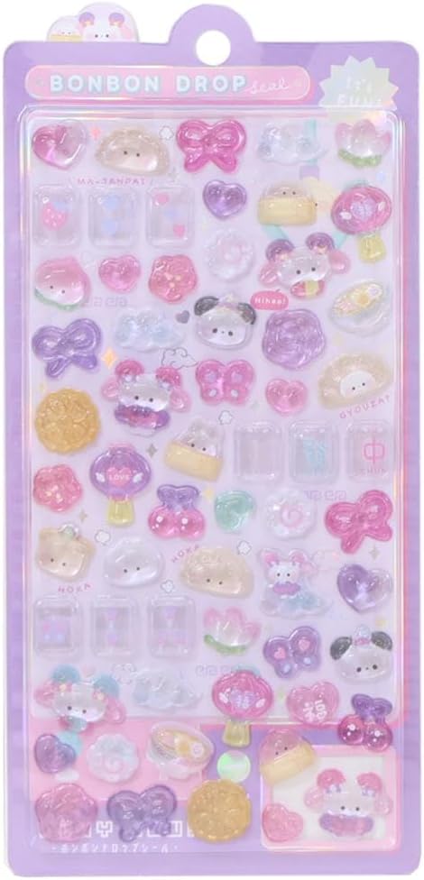 楽天市場】シール ボンボンドロップシール がおがおボンボン 91054