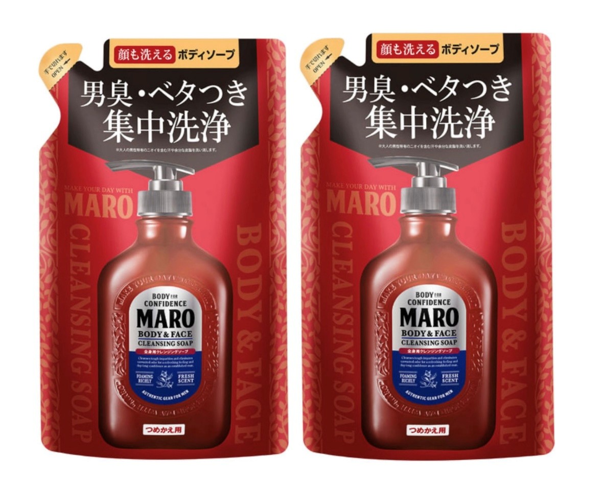 楽天市場】セット MARO 全身用ボディーソープ 本体1本(450ml)＋