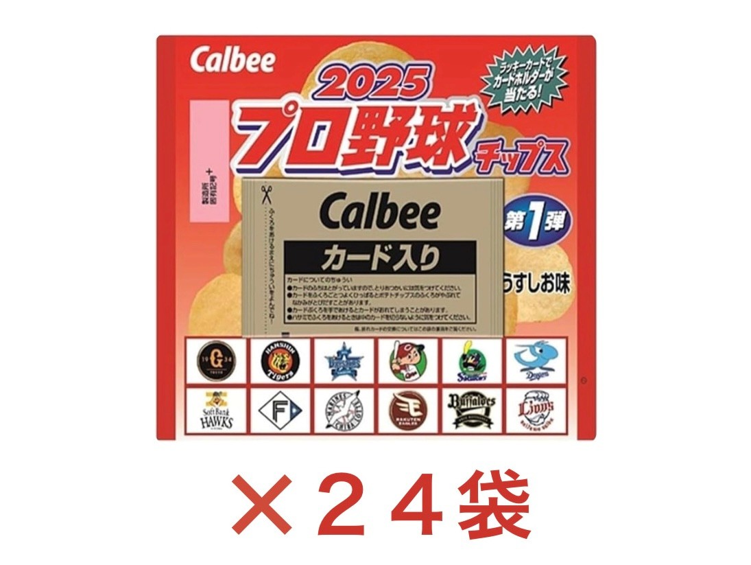楽天市場】カルビー プロ野球チップス2024 第1弾 うすしお味 22g