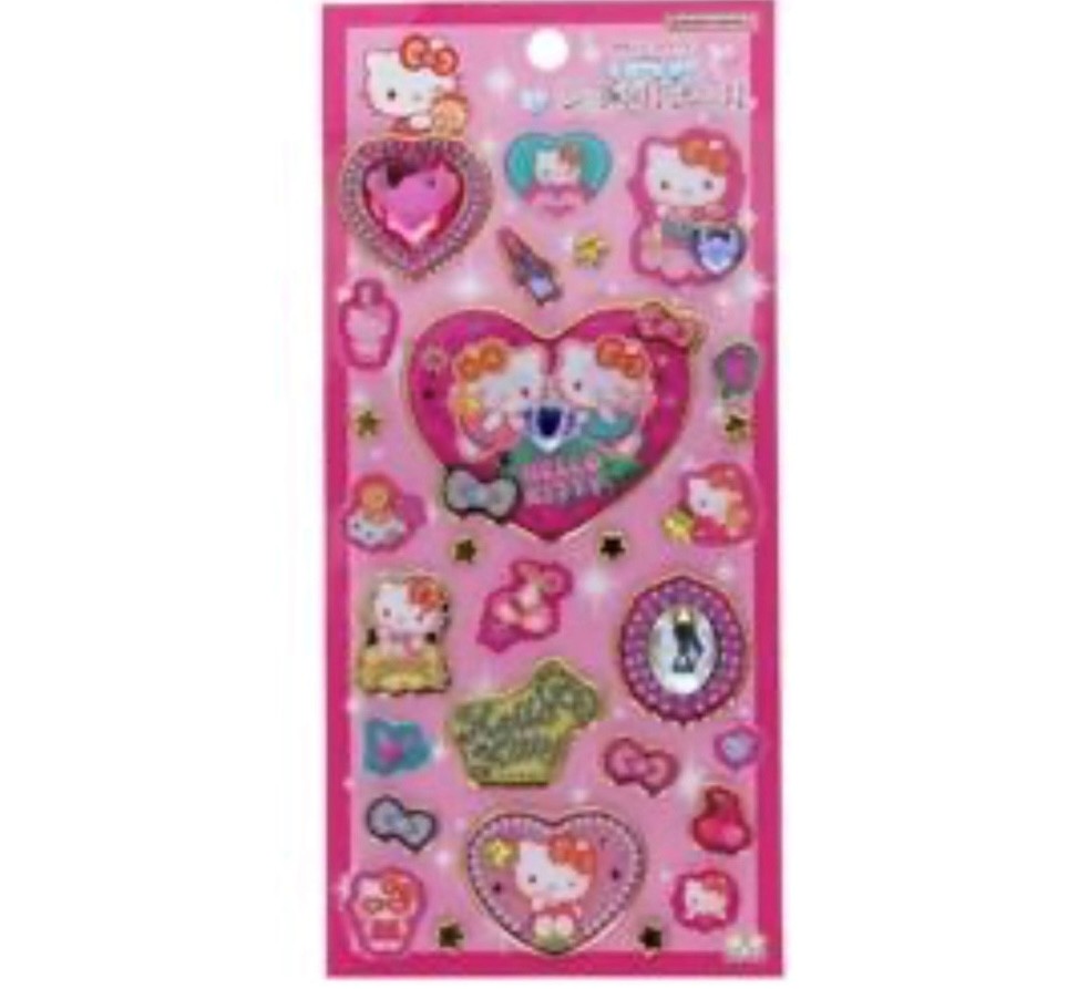 楽天市場】ハローキティ レオパードモード コットンパフィー シール