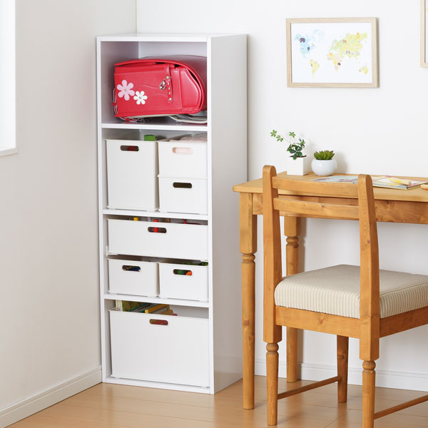 内祝い インナーケース 白 高さ118cm 奥行29cm 幅42cm ホワイト ステッカー付き Bセット インボックス 4段 送料無料 カラーボックス インナーボックス Sanka サンカ 子供部屋 リビング ラック カラボ 本棚 収納棚 棚 プラスチック 収納 収納ボックス 収納ケース