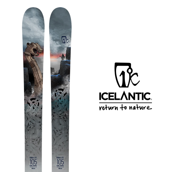 ICELANTIC アイスランティック スキー板 《2022》 NOMAD LITE ノマド 期間限定特価品 送料無料 【SALE／68%OFF】 〉 板のみ ライト〈