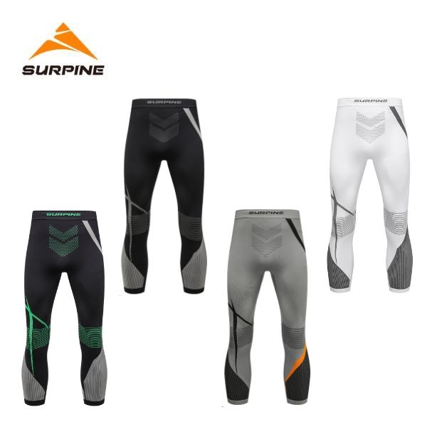 サーパイン SURPINE メンズ ベースレイヤー WINDRUN PRO COMPRESSION & THERMAL BASELAYER BOTTOM M BLWTDM042