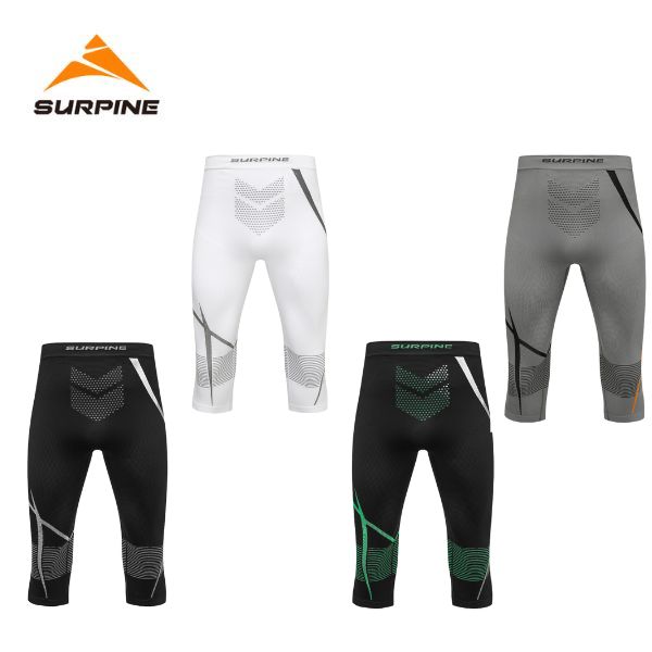 サーパイン SURPINE メンズ ベースレイヤー WINDRUN PRO COMPRESSION & THERMAL BASELAYER 3/4 BOTTOM M 7分丈 BLWPDM043