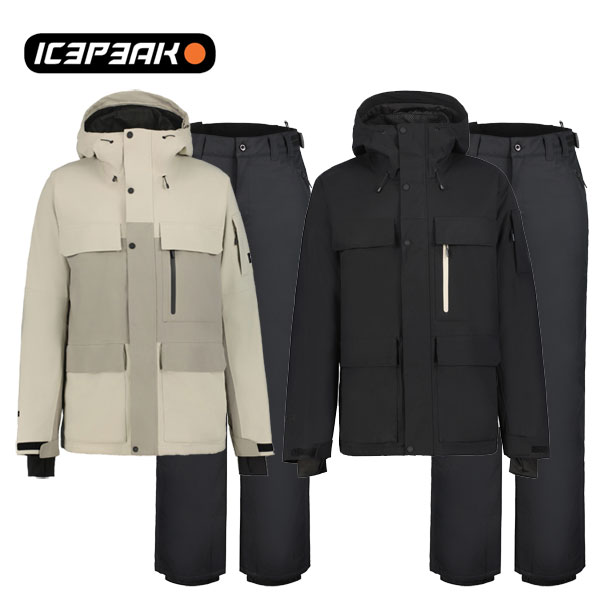 内燃機関まっ盛り icepeak メンズ スキーの板お召しもの 上下仕掛ける CALE MEN + COLMAN MEN 上衣 ズボン下 25-26FW 56221/57040